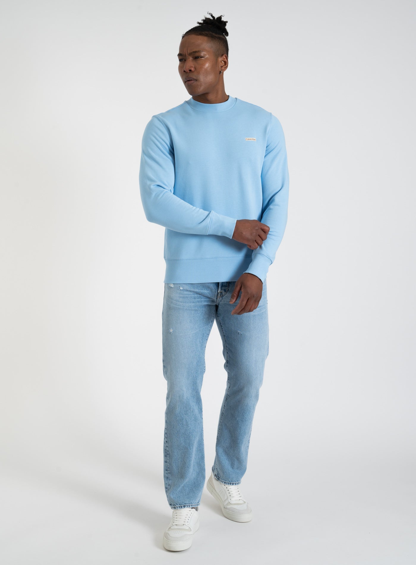 251-J30J327530 CALVIN KLEIN LABEL CREWNECK