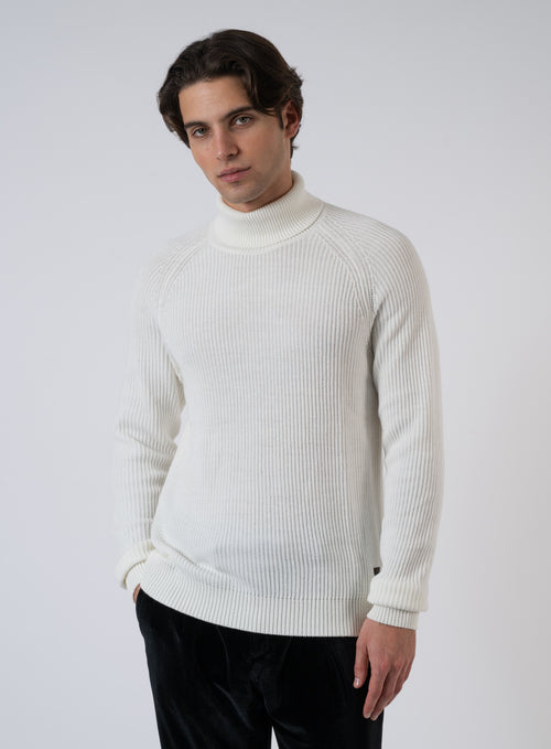 252-PANNEL KNIT CREW NECK 12278916
