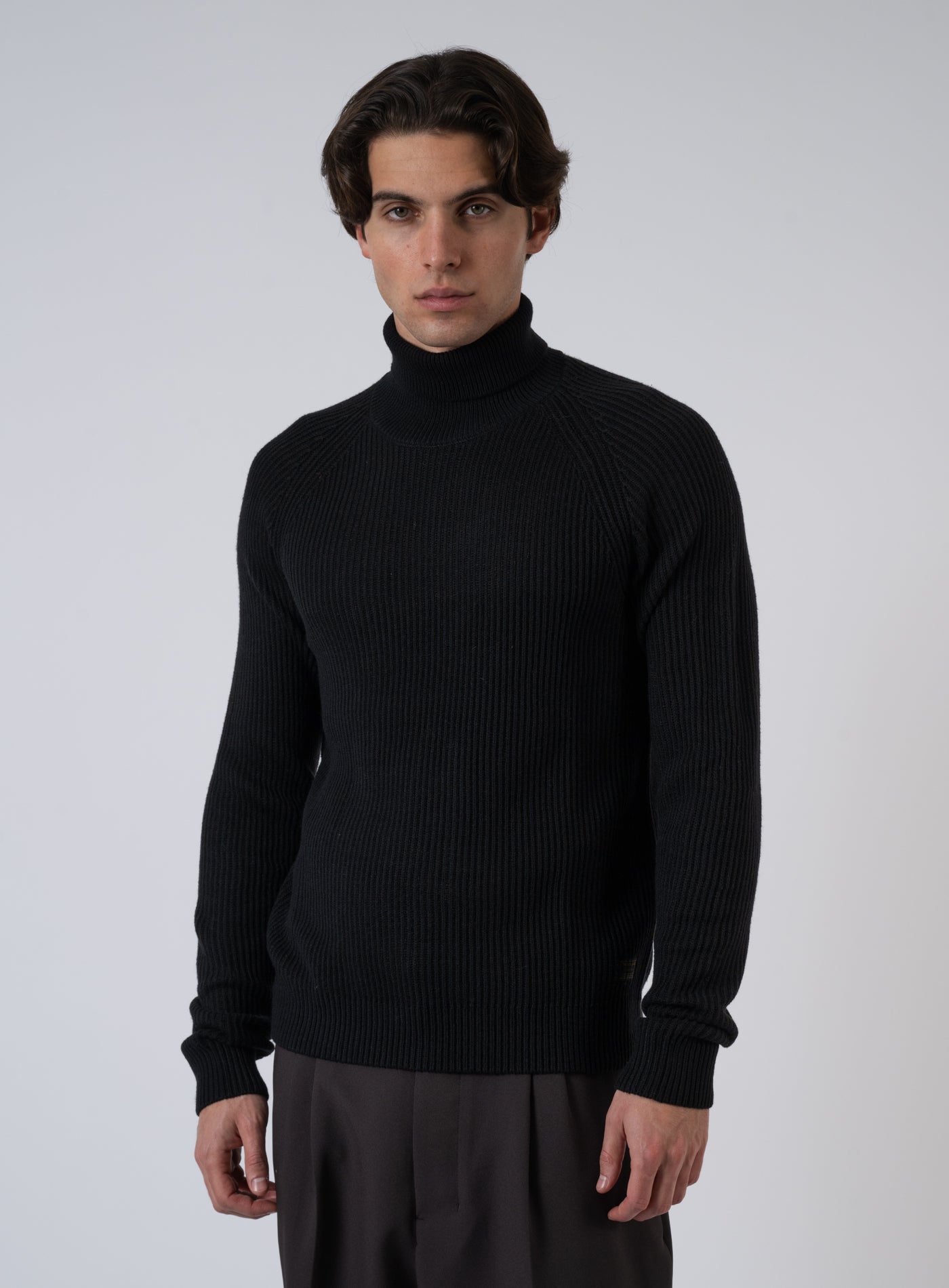 252-PANNEL KNIT ROLL NECK 12278918