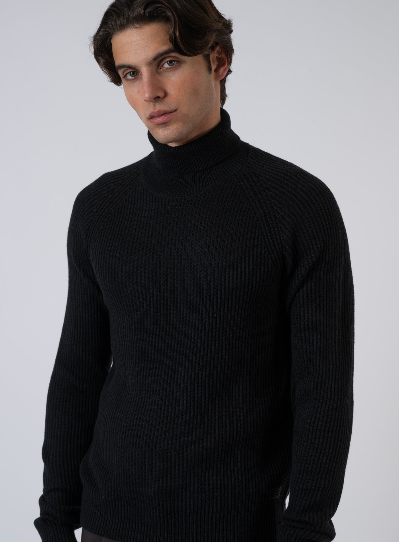 252-PANNEL KNIT ROLL NECK 12278918