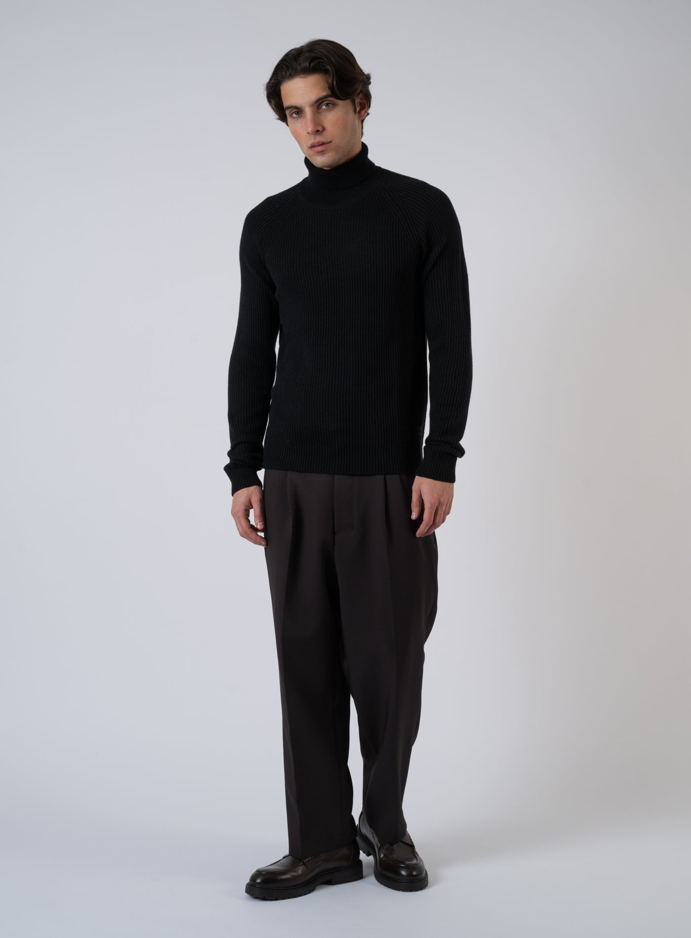 252-PANNEL KNIT ROLL NECK 12278918