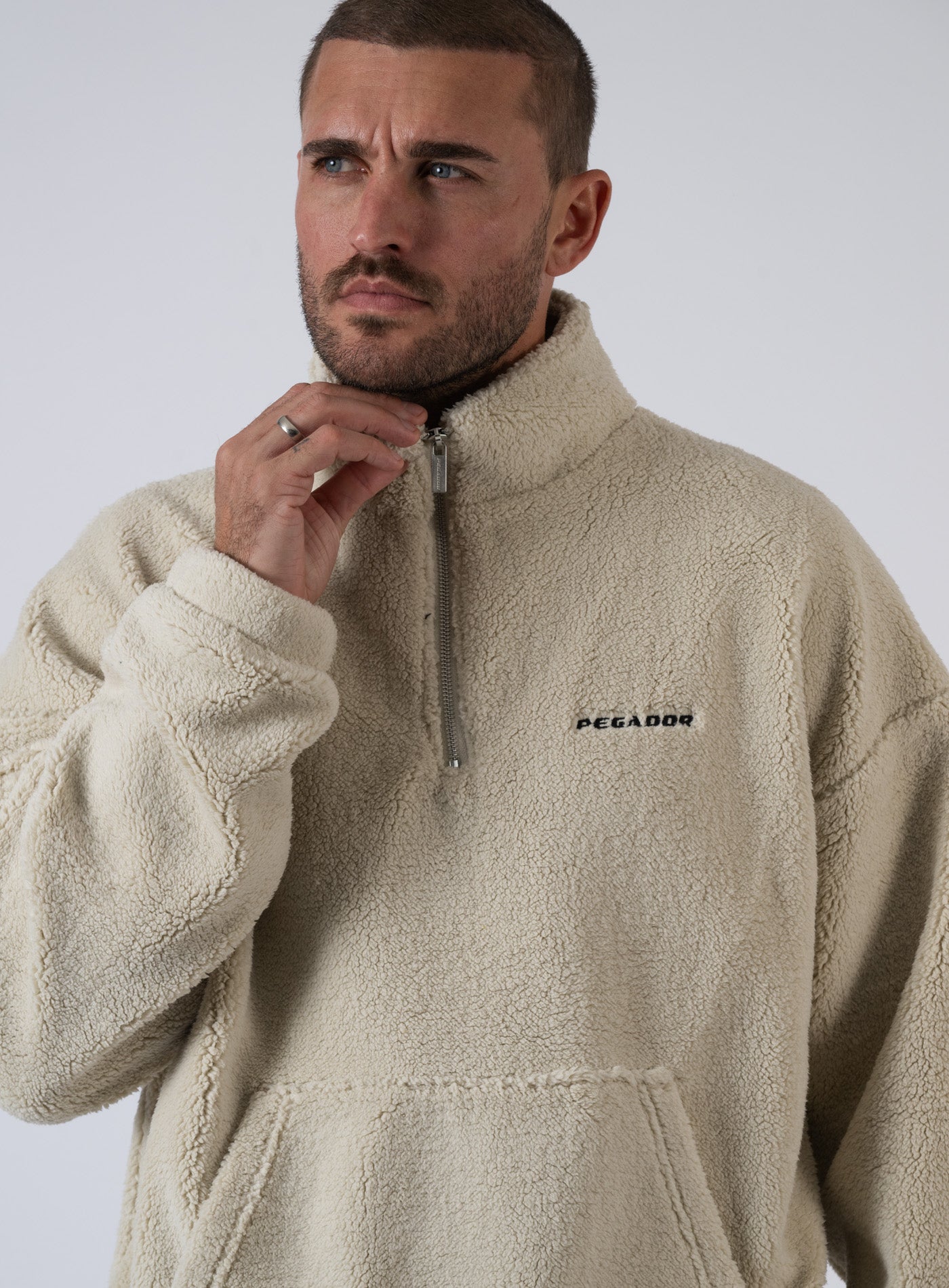 252-PGDR-1307 RUKA TEDDY HALF ZIP
