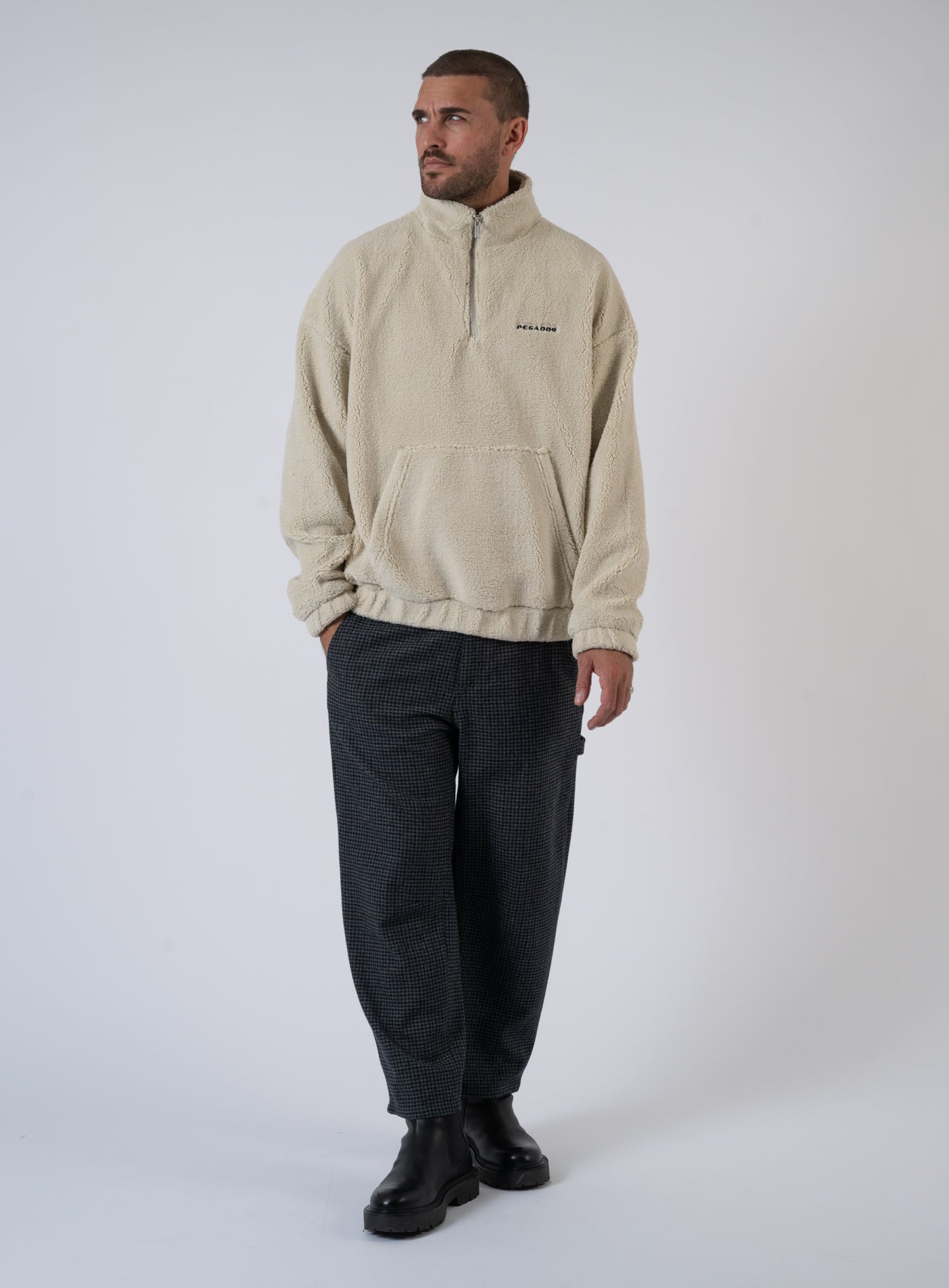 252-PGDR-1307 RUKA TEDDY HALF ZIP