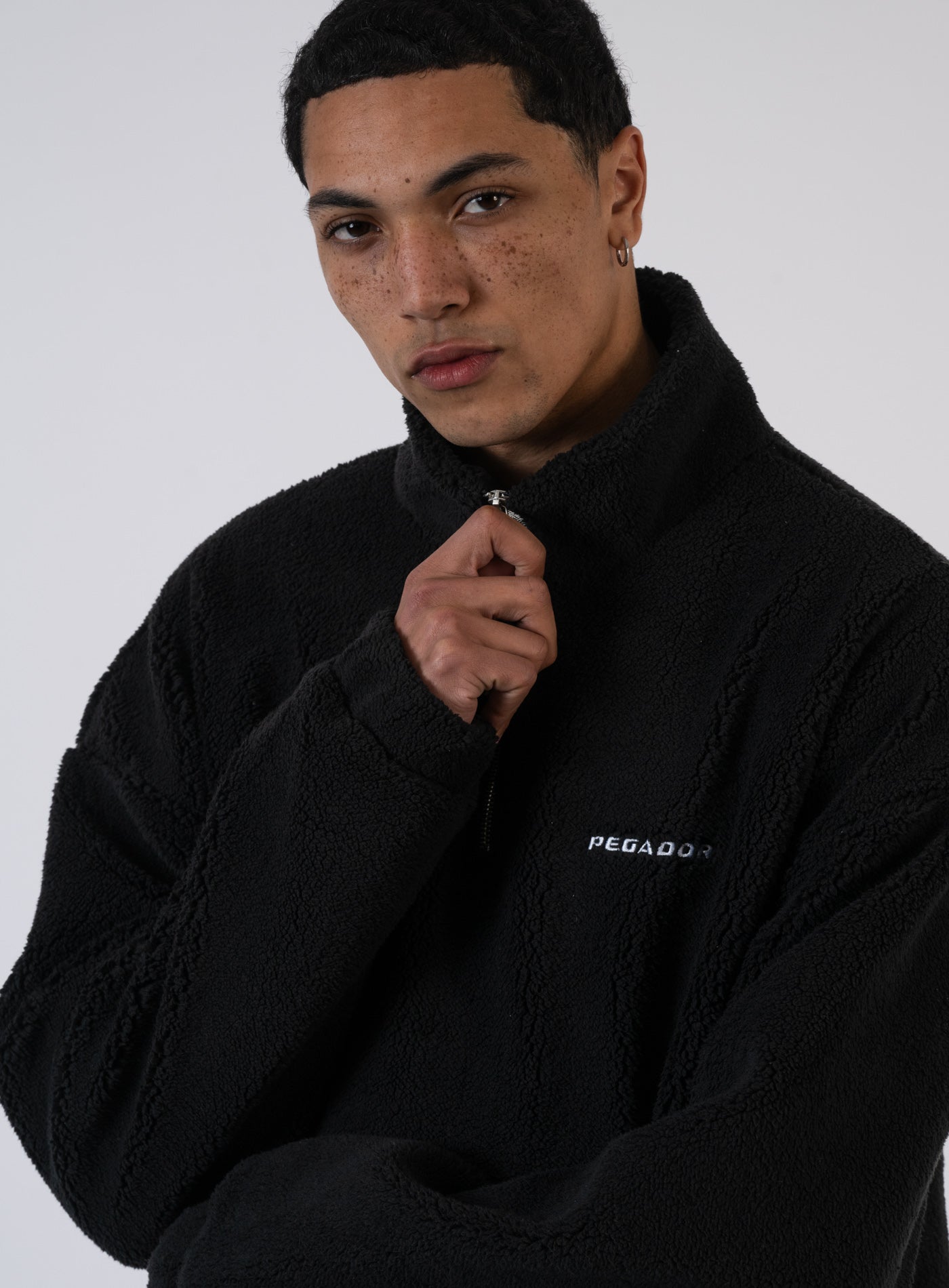 252-PGDR-1307 RUKA TEDDY HALF ZIP