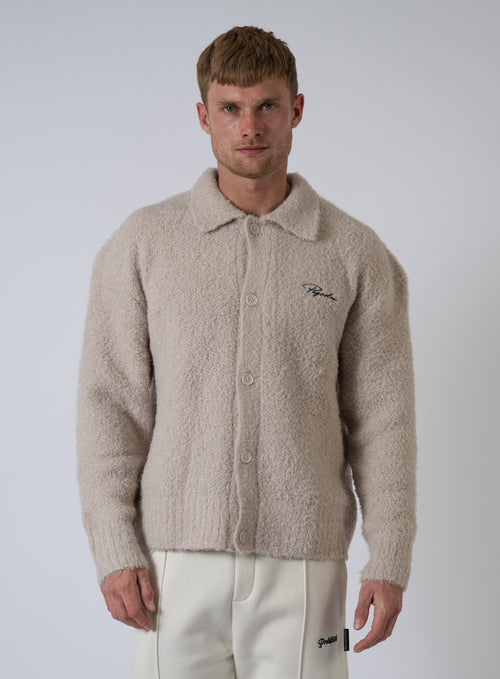 252-PGDR-6255 SIGNAR POLO KNIT CARDIGAN