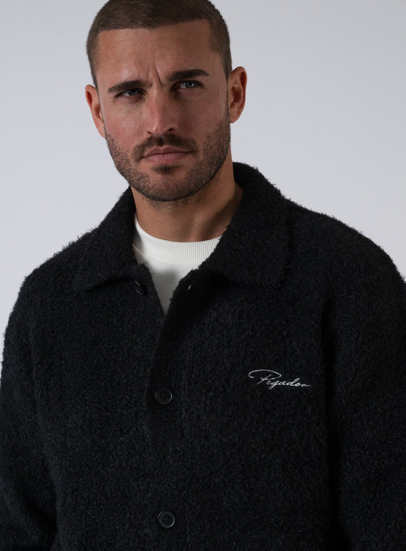 252-PGDR-6255 SIGNAR POLO KNIT CARDIGAN