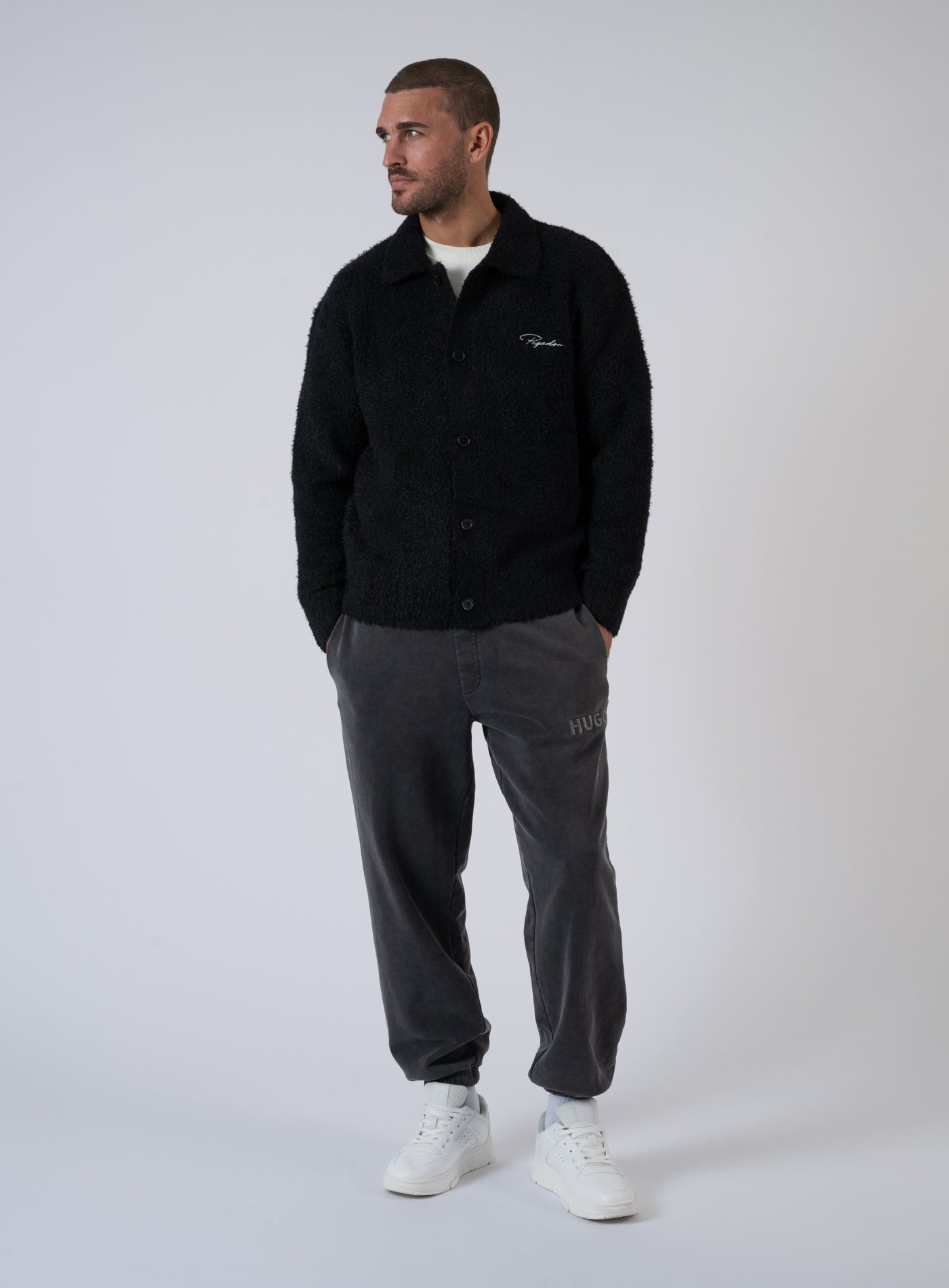 252-PGDR-6255 SIGNAR POLO KNIT CARDIGAN