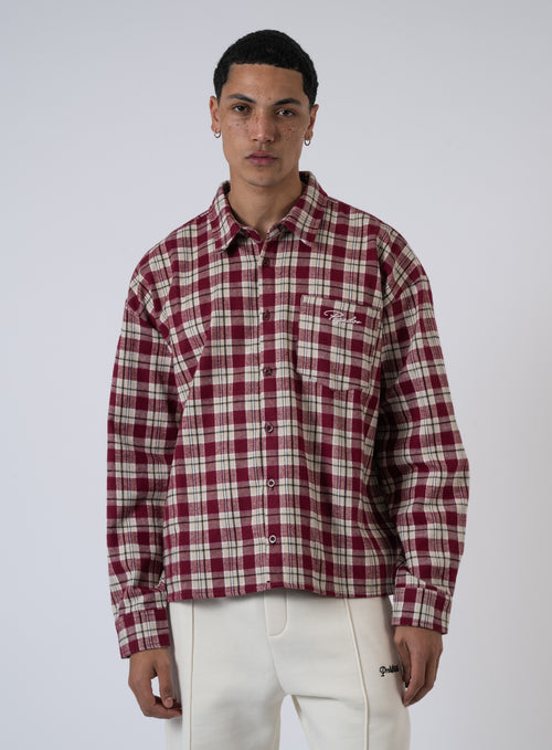 252-PGDR-6362 SIGNAR OVERSIZED FLANELL SHIRT