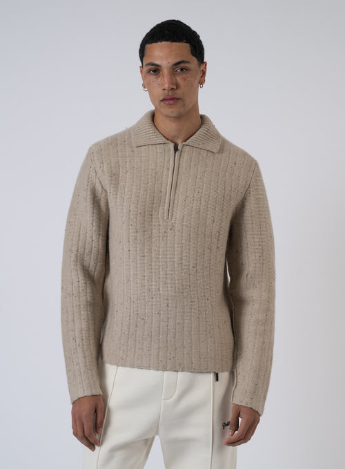 252-POLO COLLAR HALF ZIP D26740-D754