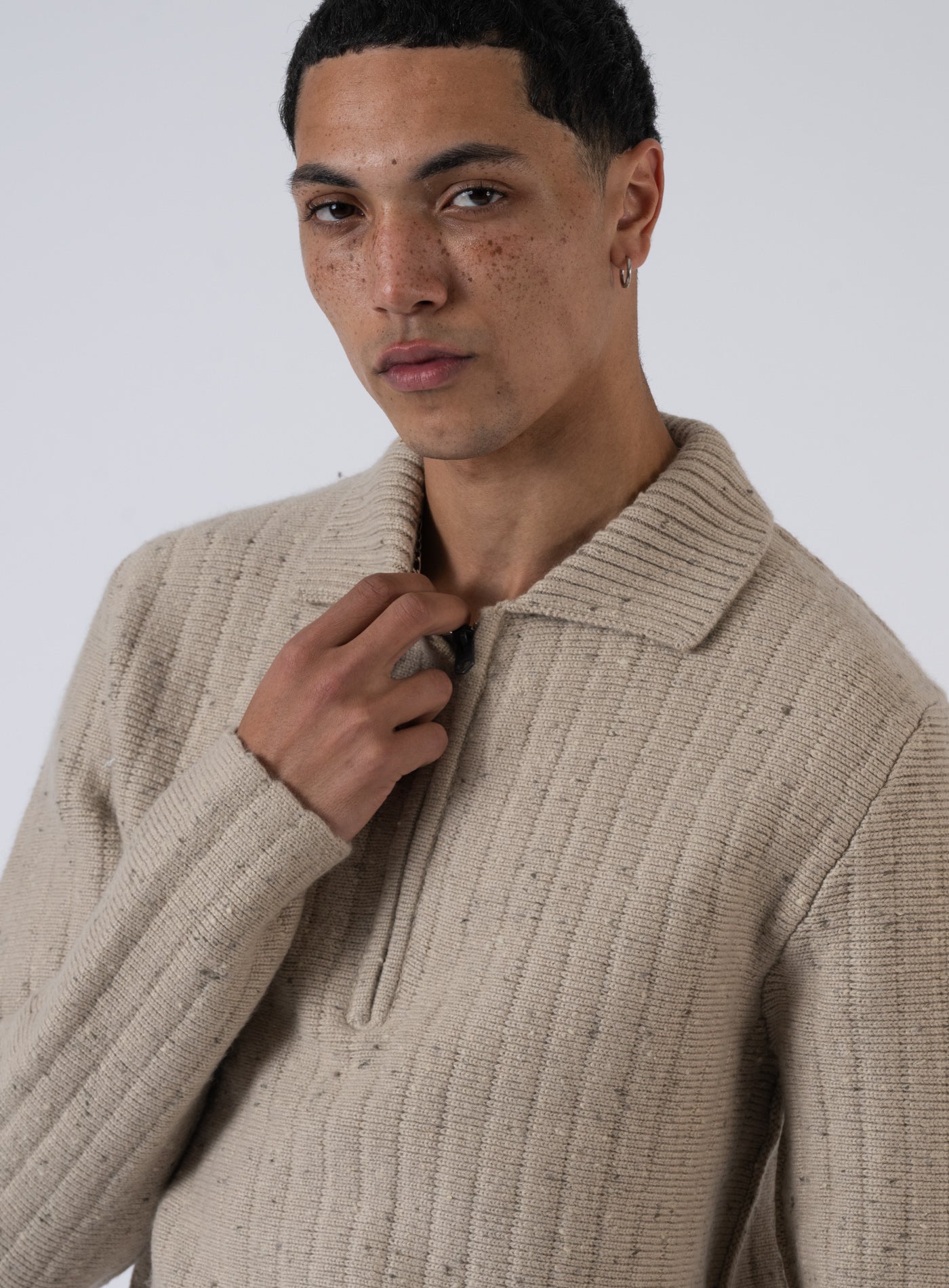 252-POLO COLLAR HALF ZIP D26740-D754