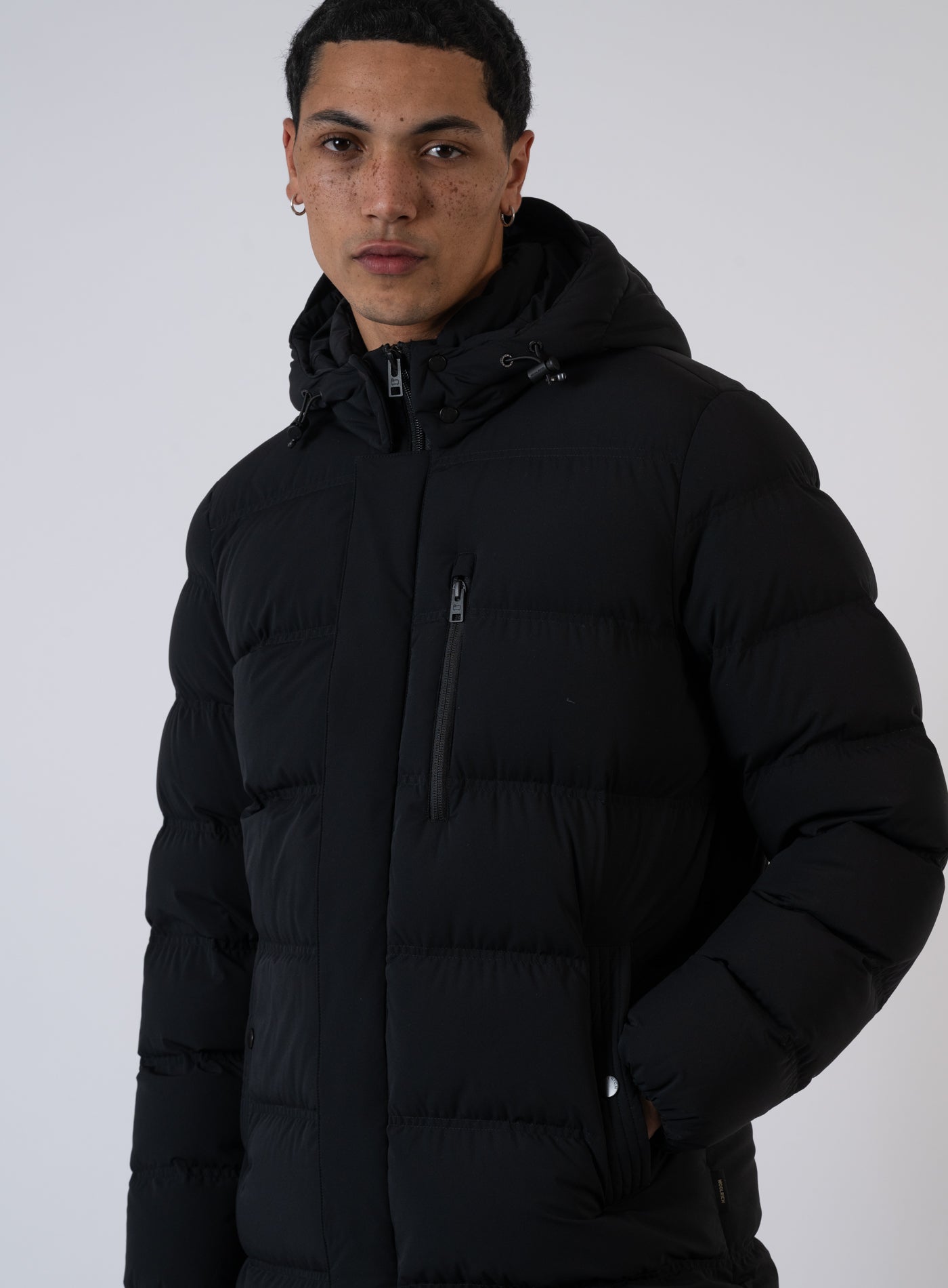 252-MATT STRETCH LONG PUFFER 3107