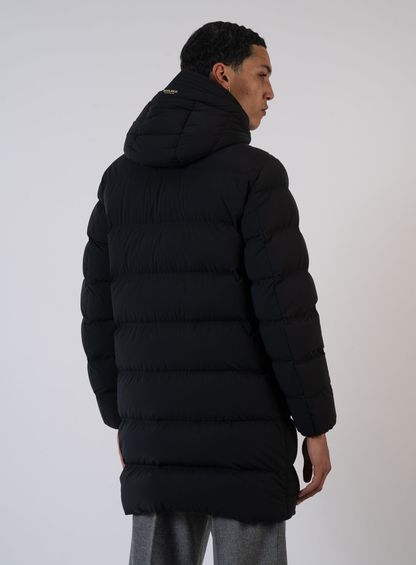 252-MATT STRETCH LONG PUFFER 3107