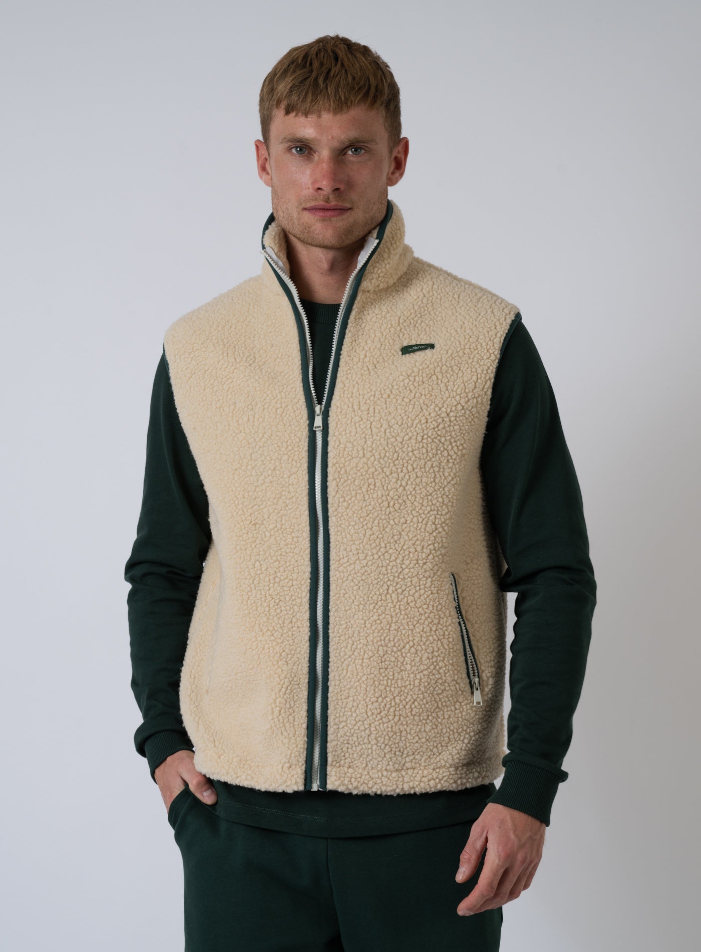 252-WOOL ZIP VEST MEAP253016