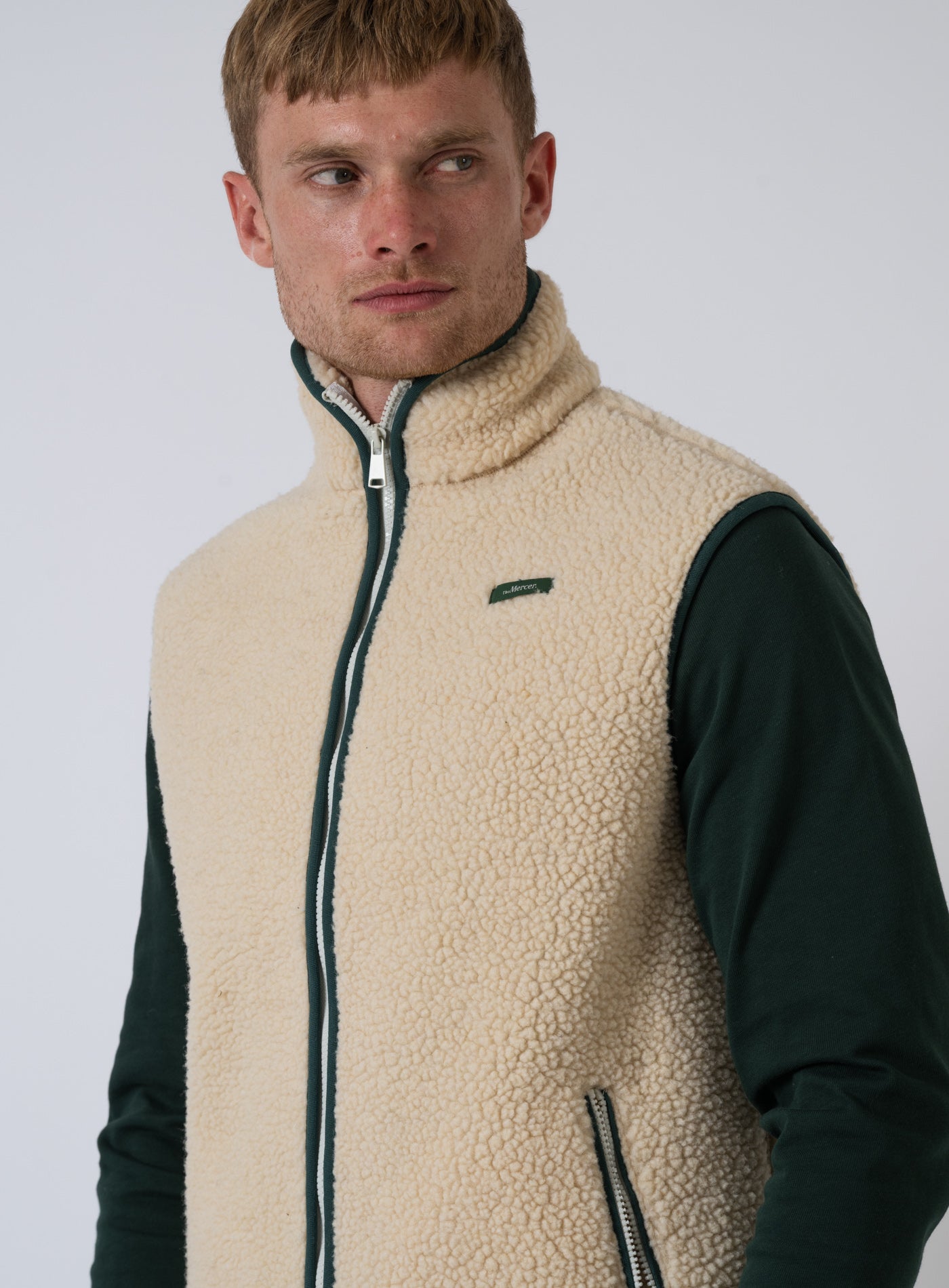 252-WOOL ZIP VEST MEAP253016