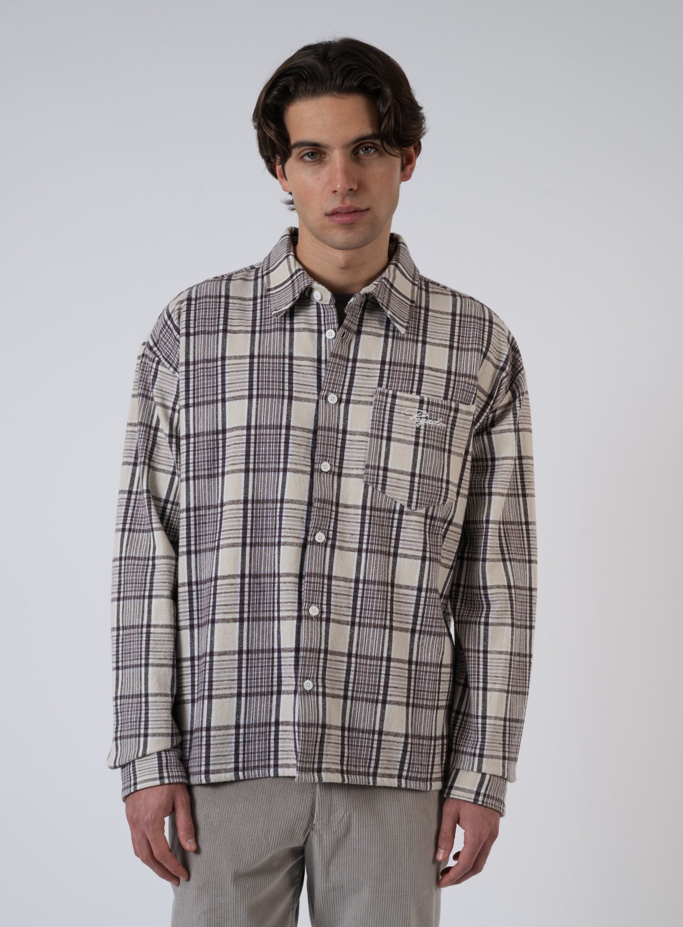 252-PGDR-6362 SIGNAR OVERSIZED FLANELL SHIRT